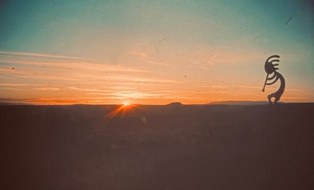 Kokopelli to the setting sun